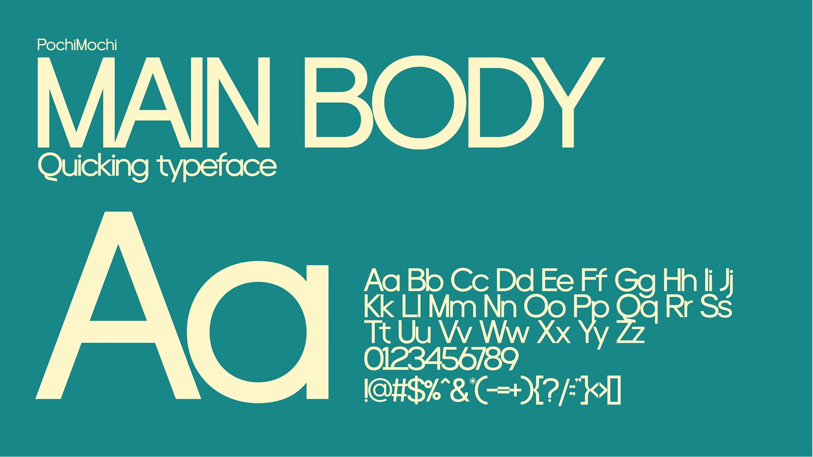 Pochi Mochi body font