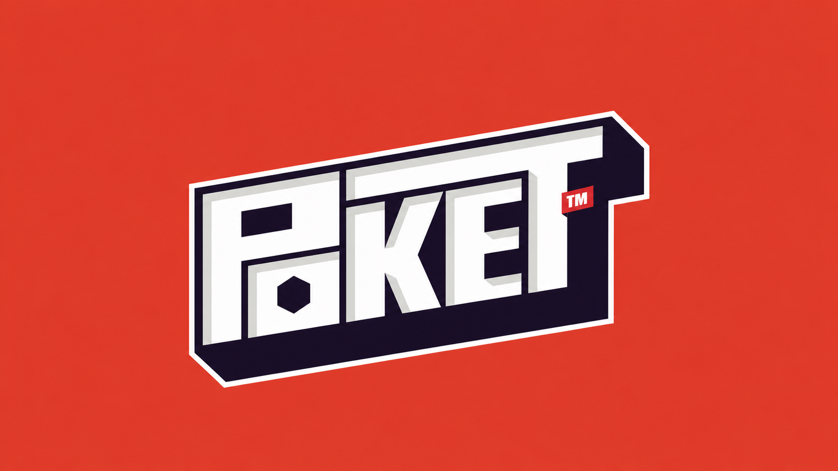 POKET logo on a red-orange background